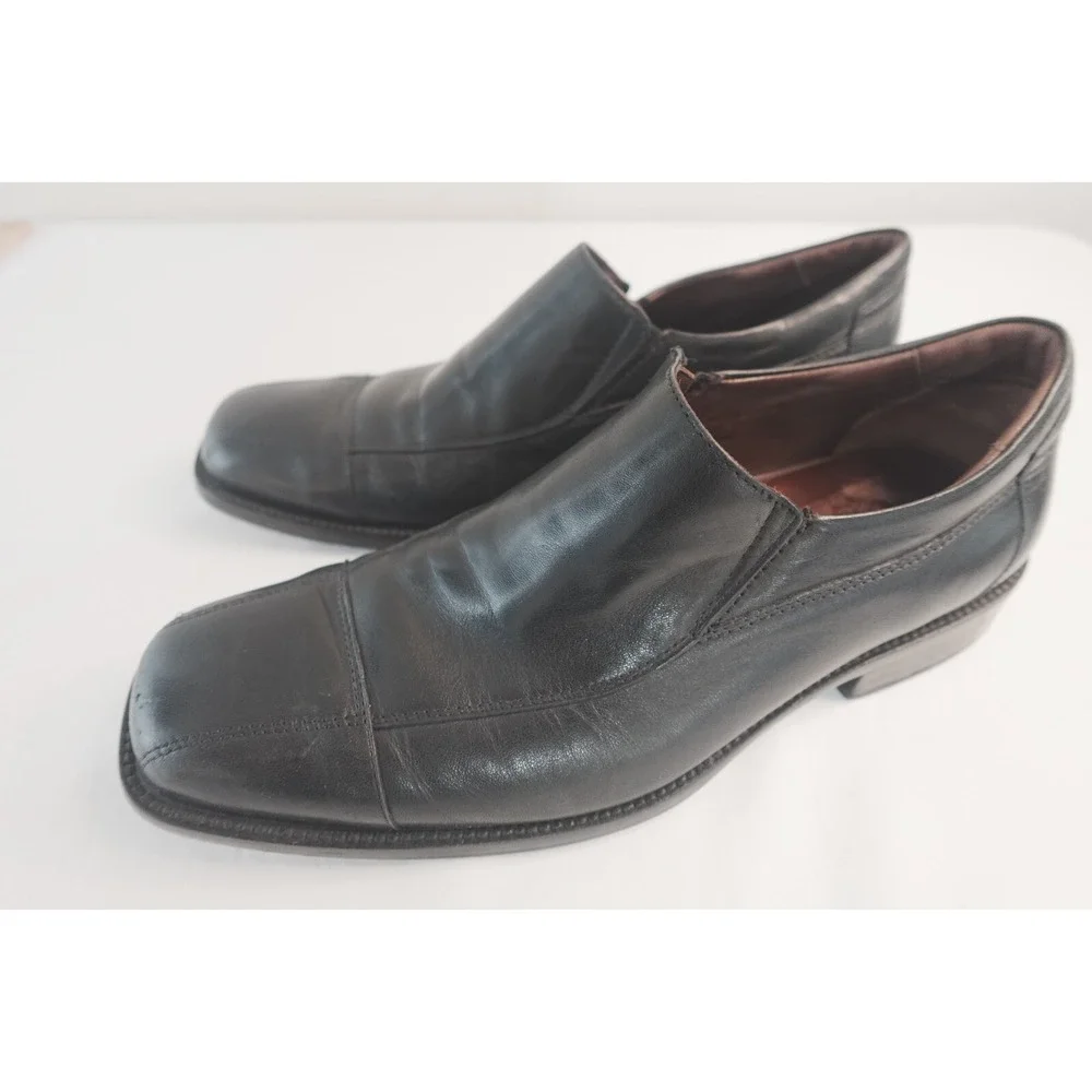 Johnston & Murphy Men's 9M H8 Slip‎ On Black Shoes Loafers  20-7507 Brazil C4